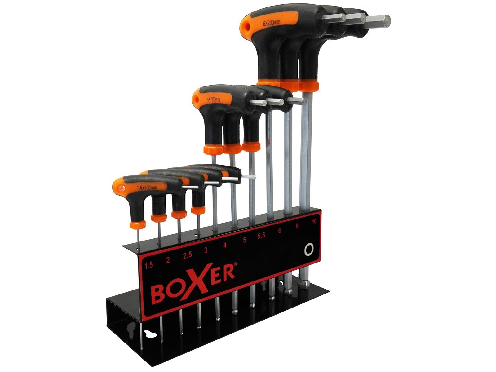 Boxer Allen key T-key set 10 sizes Boxer Allen key T-key set 10 sizes